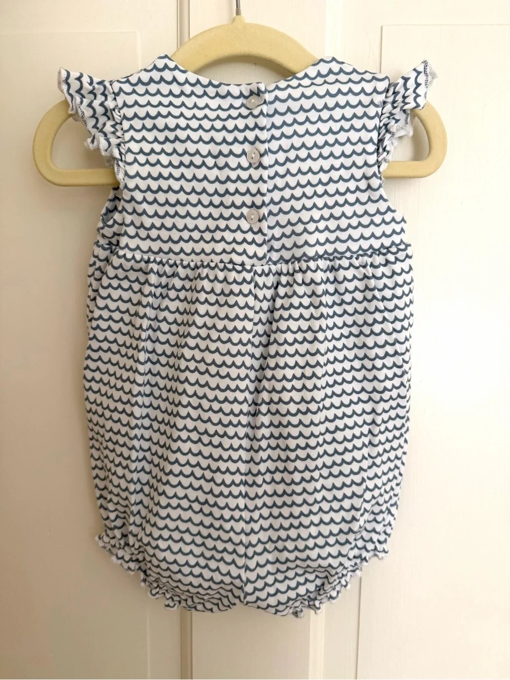 Petite Plume Le Mer Isla Romper Blue and White